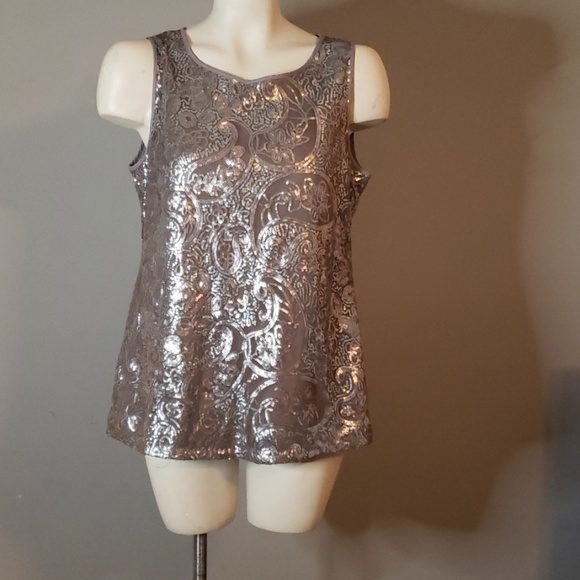 Banana Republic Tops - Banana Republic Sequined Sleeveless Blouse
